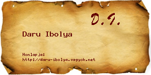 Daru Ibolya névjegykártya