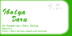 ibolya daru business card